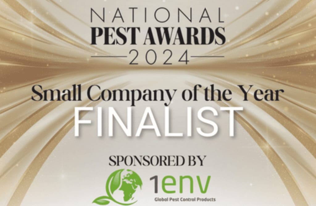 small company of the year finalist in national pest awards 2024